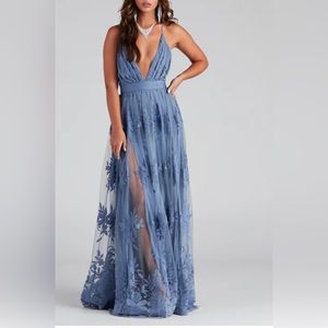 Blue Lace Prom Dress from Windsor